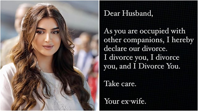 'Occupied With Other Companions': Dubai Princess' Divorce Post For Husband On Instagram Goes Viral